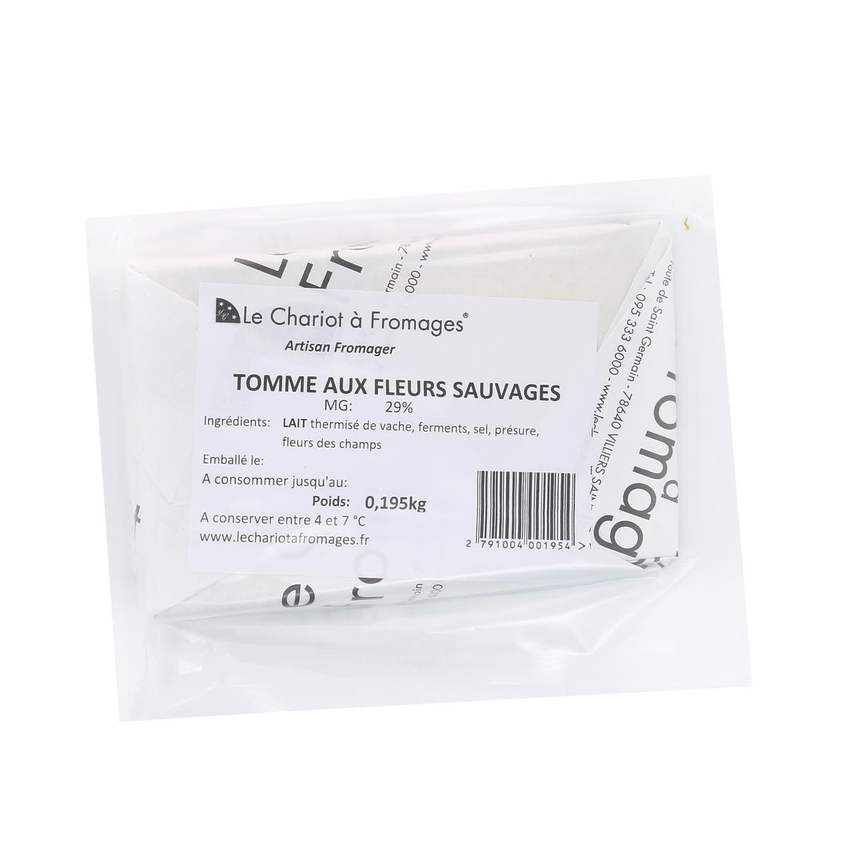 2791004000000 - Le Chariot à fromages, Artisan Fromager - Tomme aux Fleurs Sauvages - Lait de vache thermisé