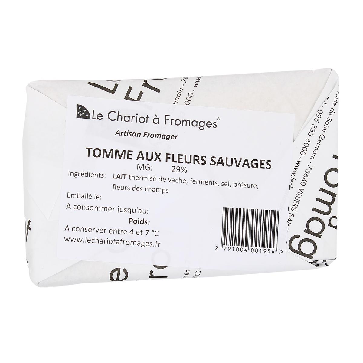 2791004000000 - Le Chariot à fromages, Artisan Fromager - Tomme aux Fleurs Sauvages - Lait de vache thermisé