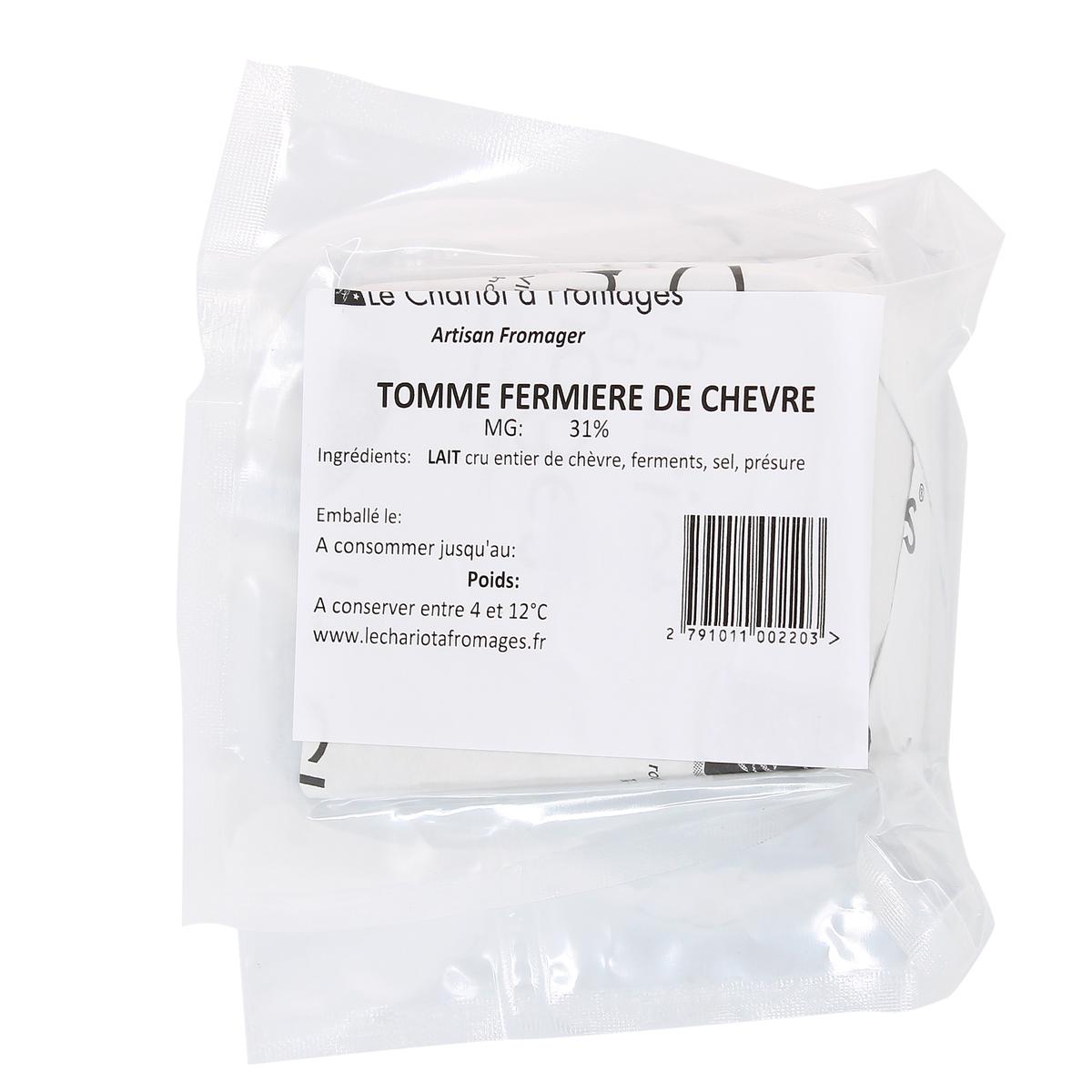 2791011000000 - Le Chariot à fromages, Artisan Fromager - Tomme Fermière de Chèvre - Lait de chèvre cru