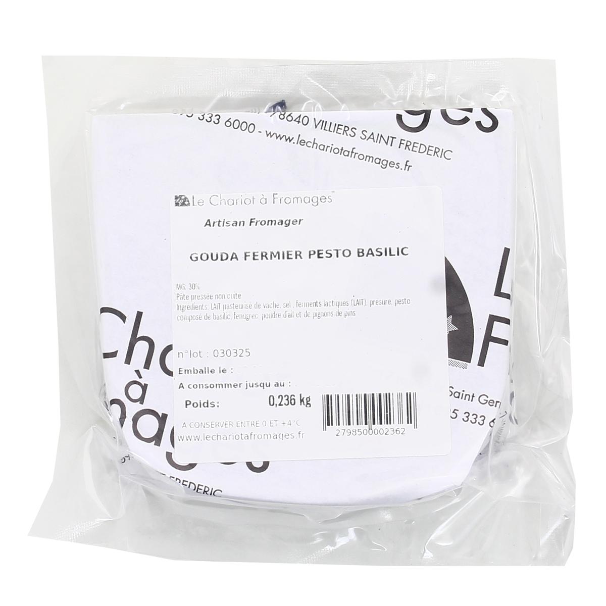 2798500000000 - Le Chariot à fromages, Artisan Fromager - Gouda Fermier Pesto Basilic