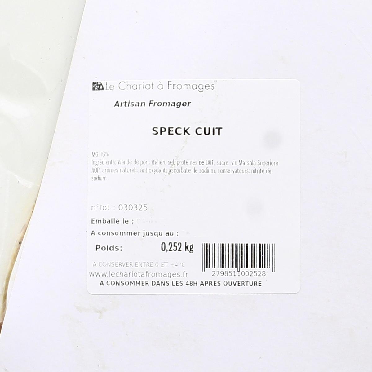 2798511000000 - Le Chariot à fromages, Artisan Fromager - Speck Cuit