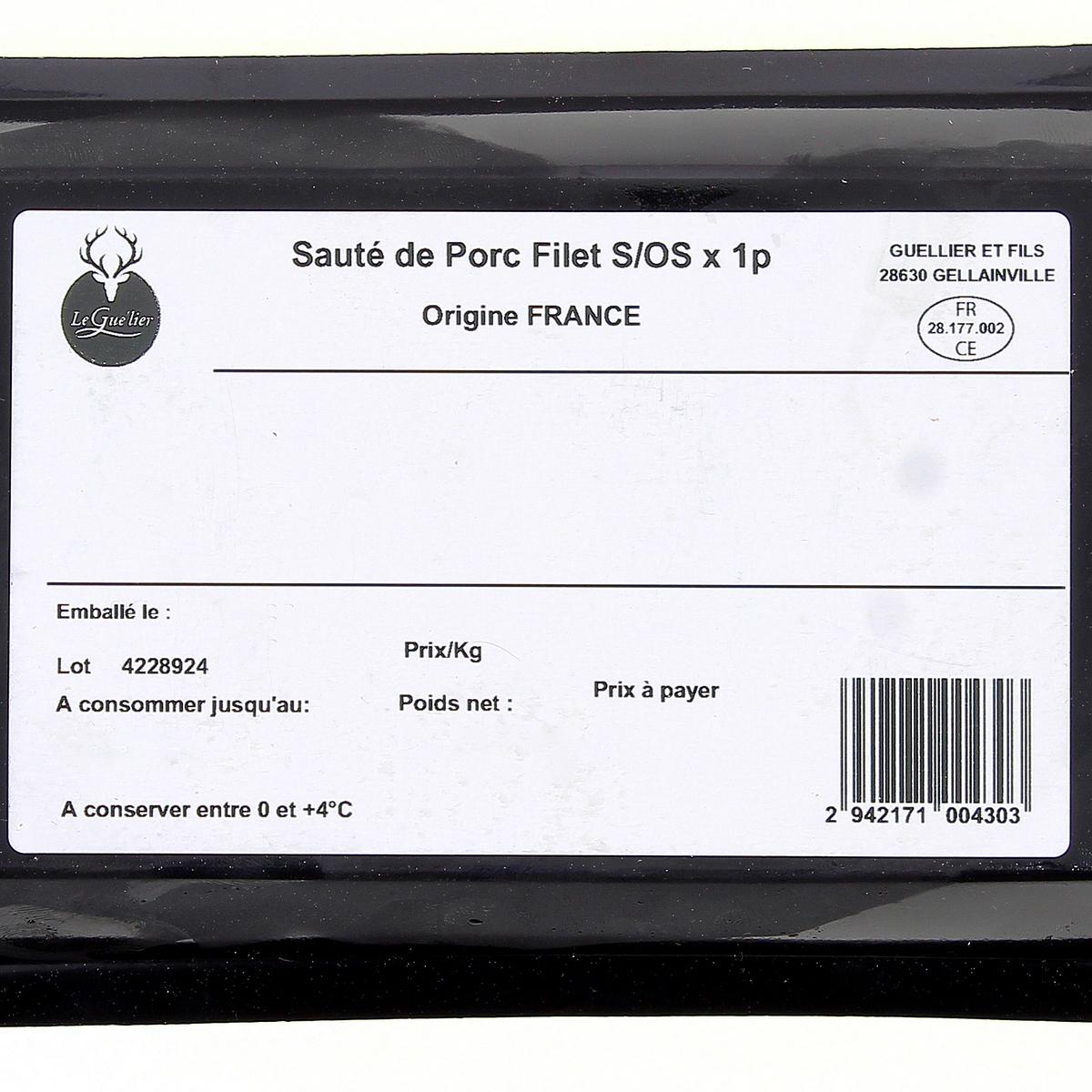2942171000000 - Leguelier - Sauté de Porc Filet Sans Os