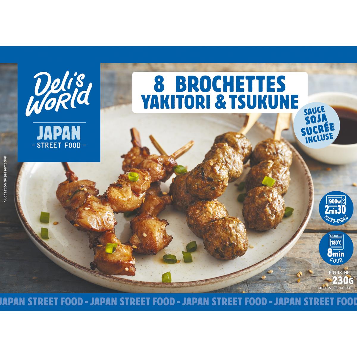 3760184010000 - Déli's World - Mix Brochettes au poulet, Yakitori et Tsukune