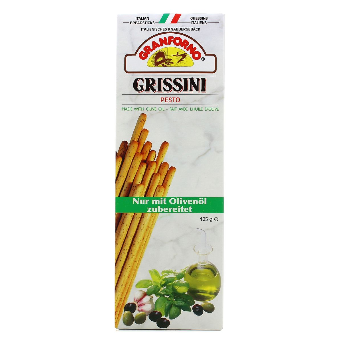 8003899181500 - Granforno - Gressins au pesto et à l'huile d'olive