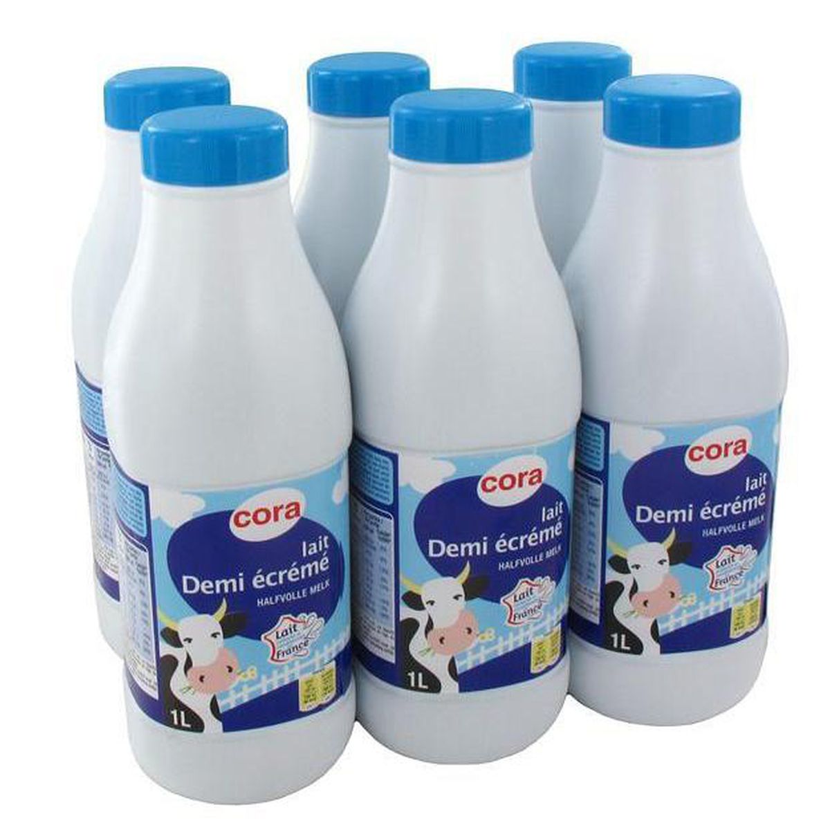 Livraison à domicile Cora Lait 12 écrémé UHT, 6x1L