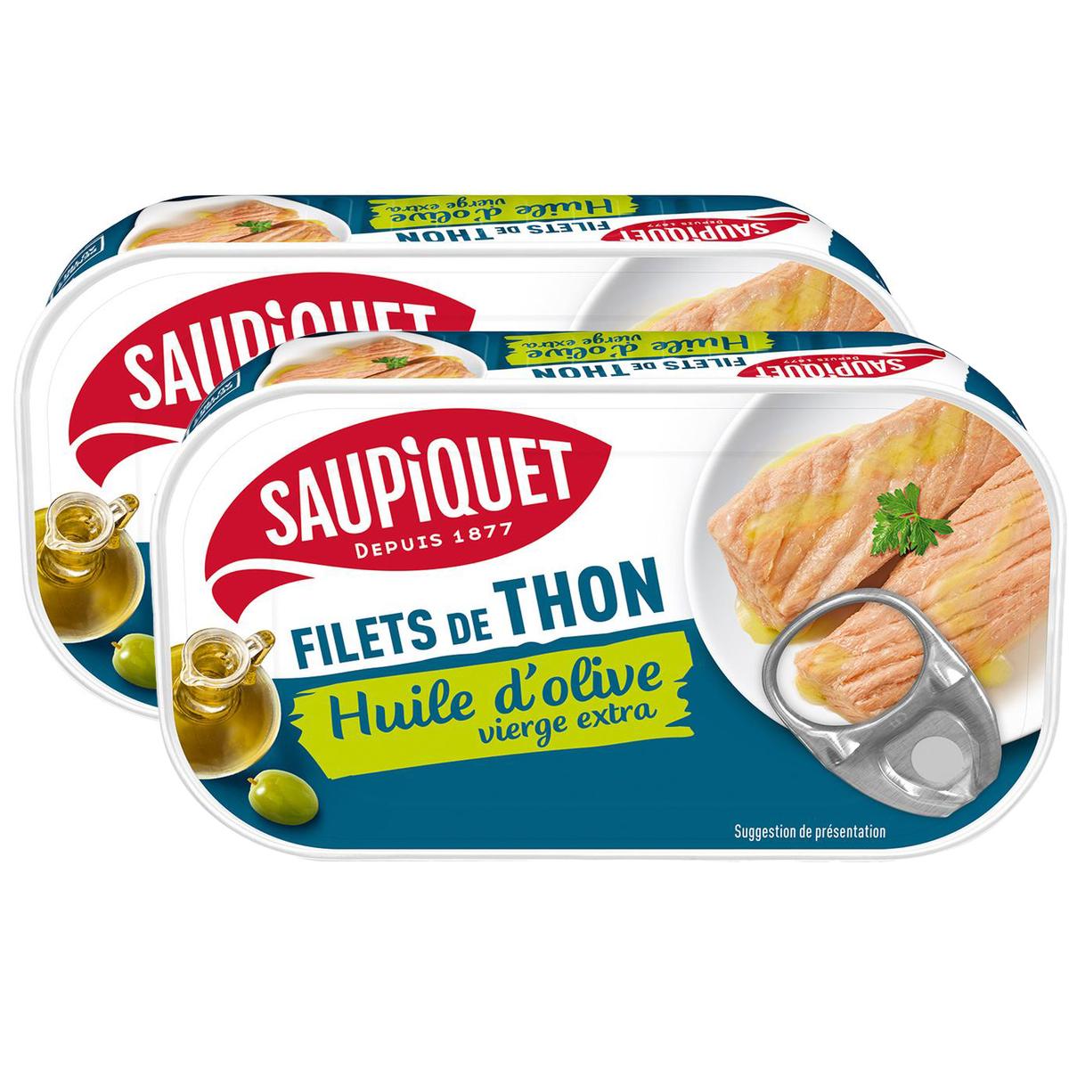 2050000393600 - Saupiquet - Filets de Thon Huile d'Olive Vierge Extra