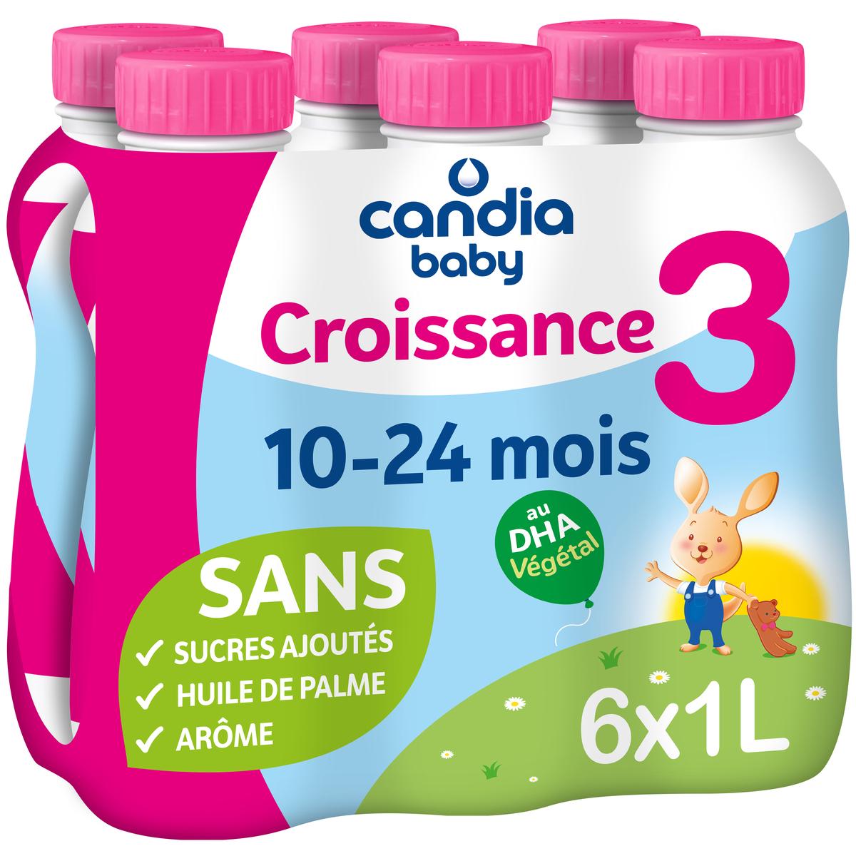 3533631165000 - Candia Baby - Lait de Croissance 3 Liquide Bébé Dès 10 Mois