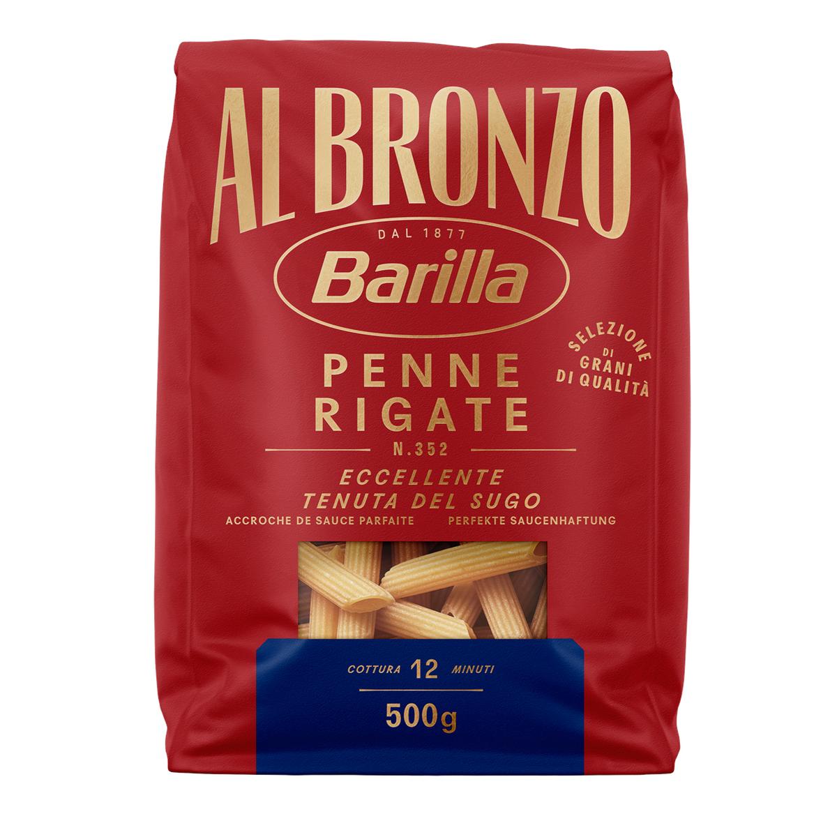 8076809585200 - Barilla Al Bronzo - Pâtes Penne Rigate Premium