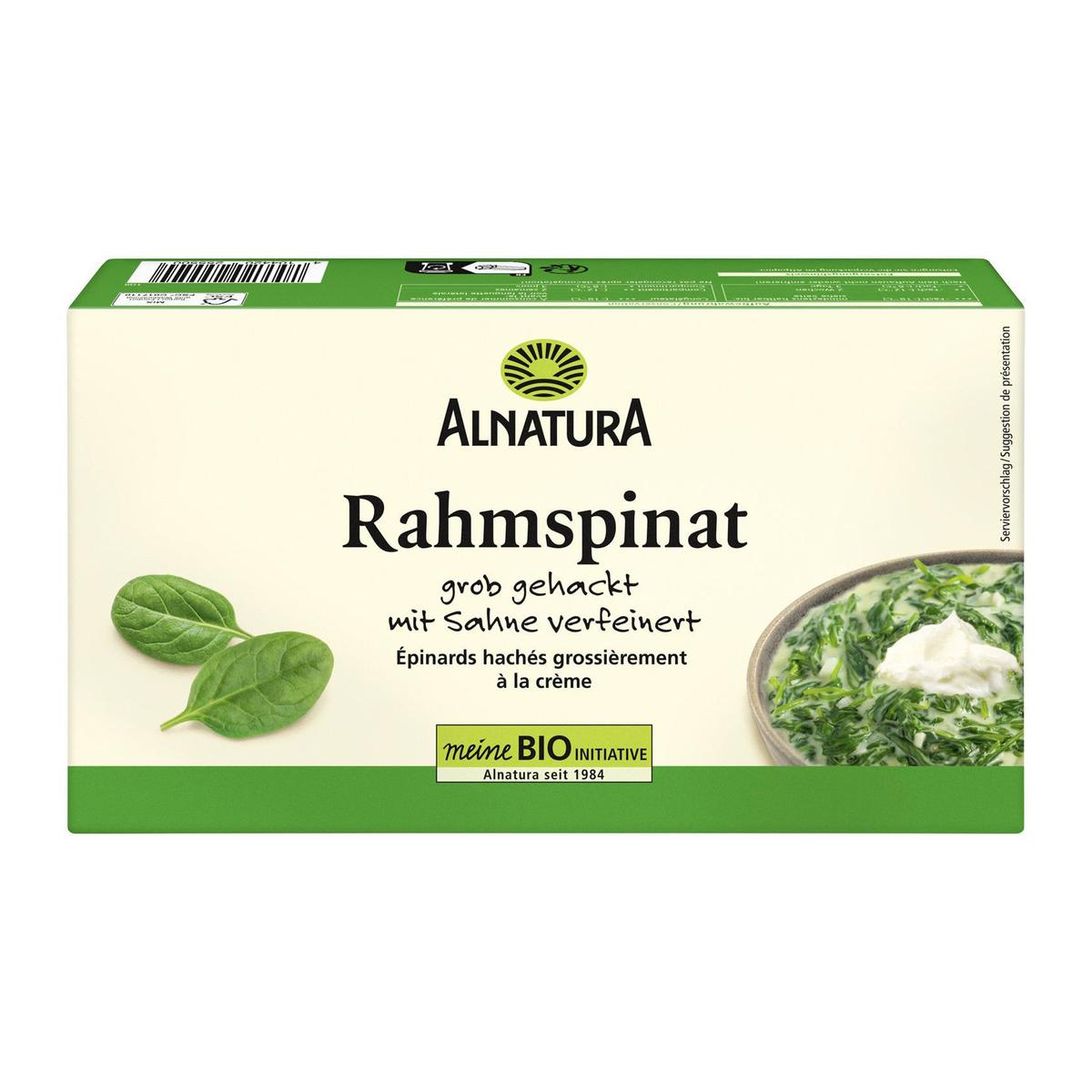 4104420255500 - Alnatura - Epinards à la crème Bio, épicés