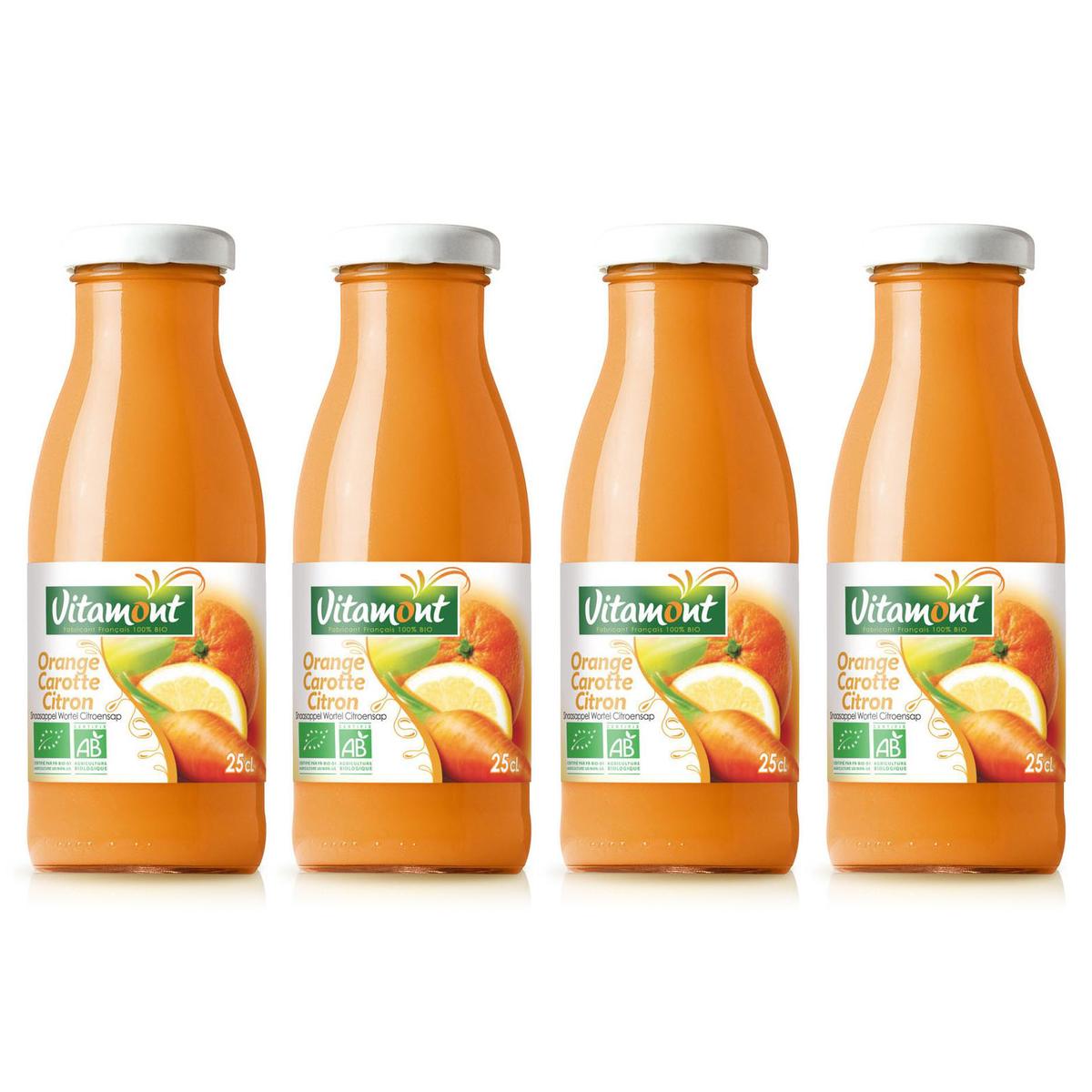 2050000325700 - Vitamont - Mini Jus Oranges Carottes Citrons Bio
