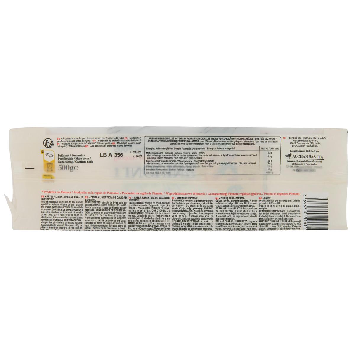 3596710516100 - Auchan Tavola In Italia - Pâtes Linguine