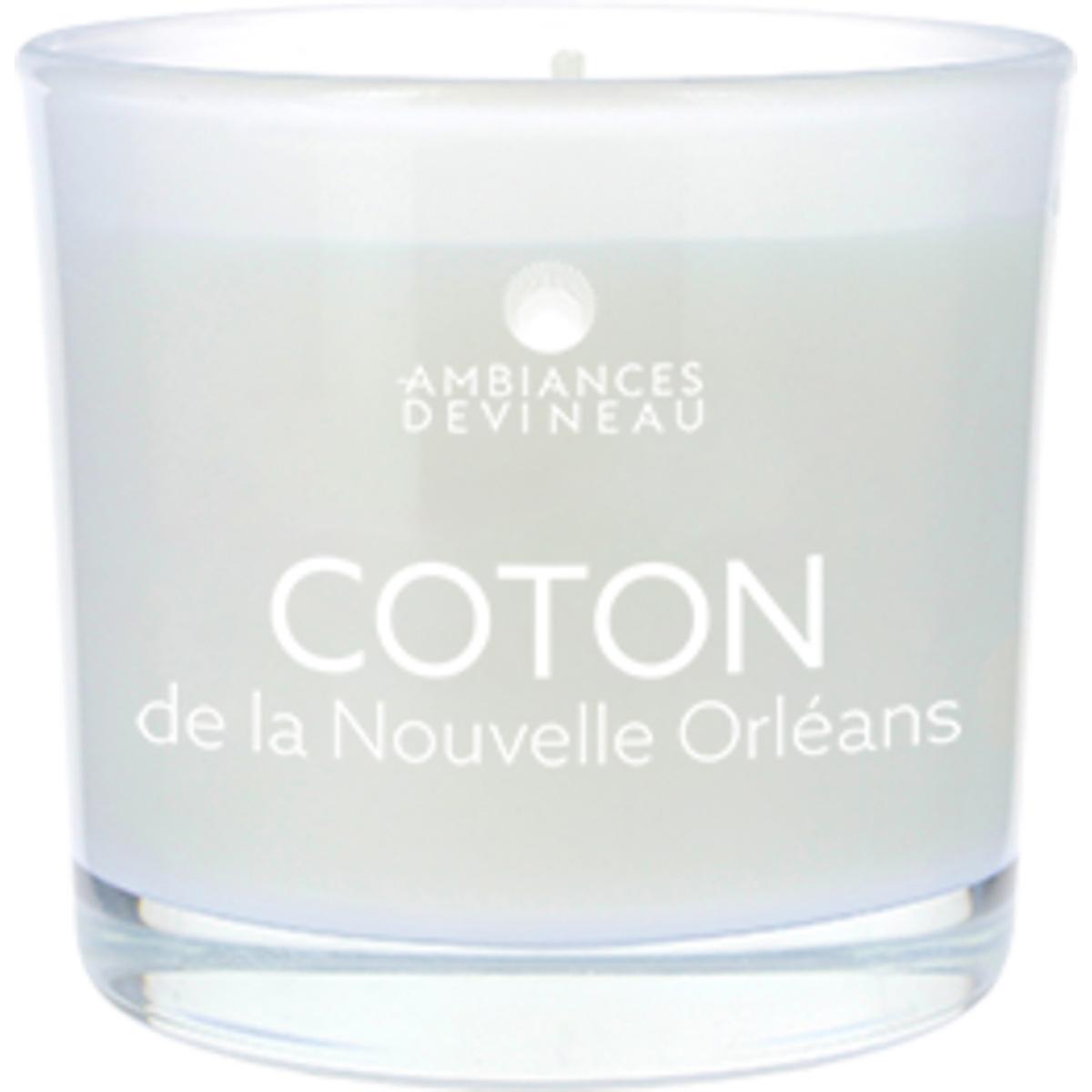 3482356500101 - Ambiances Devineau - Bougie verre parfum Coton de la Nouvelle Orléans