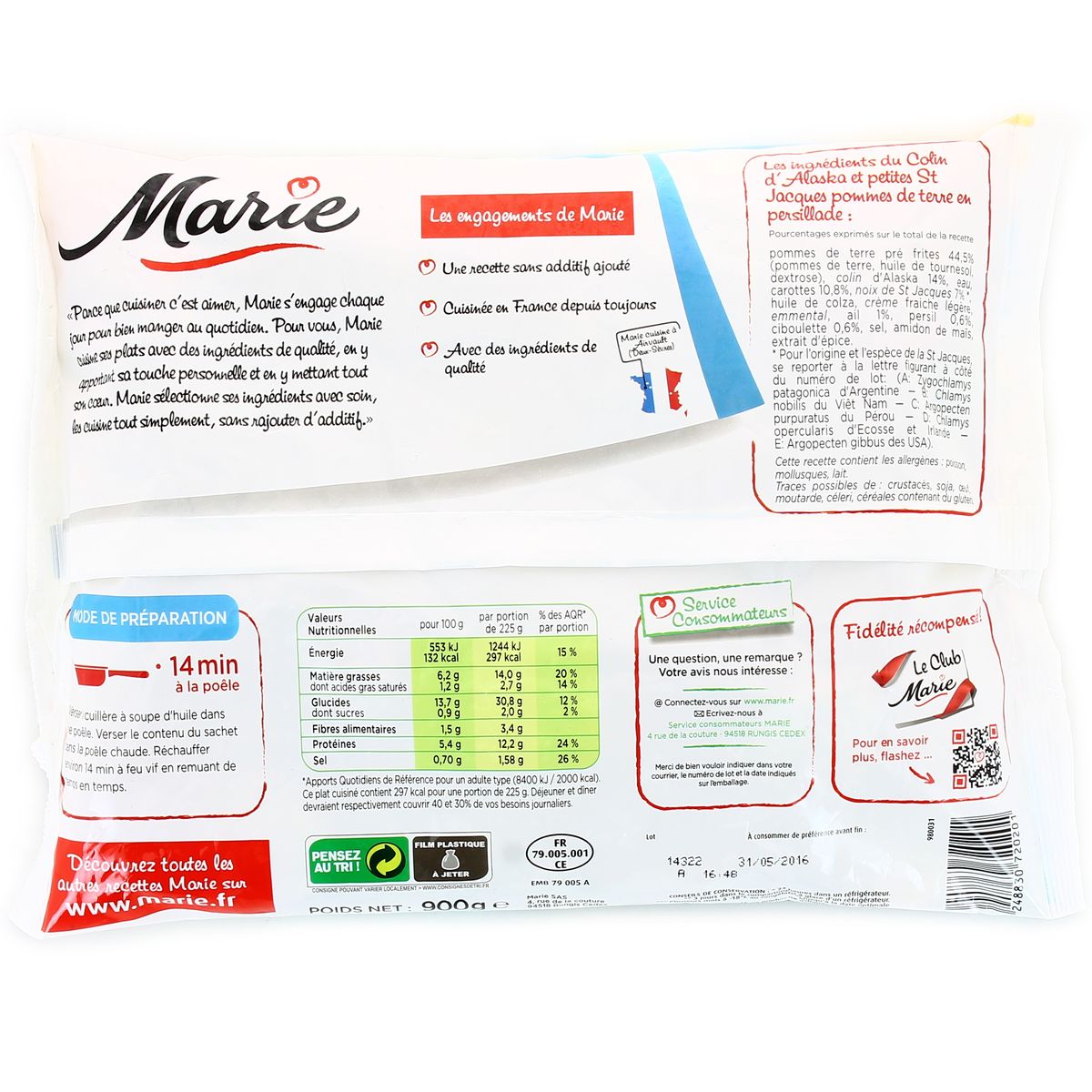 3248830720201 - Marie - Colin d'Alaska et petites Saint Jacques, pommes de terre en persillade