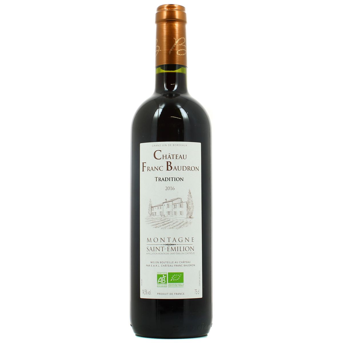 3496631331601 - Montagne Saint-Emilion AOP - Château Franc Baudron BIO