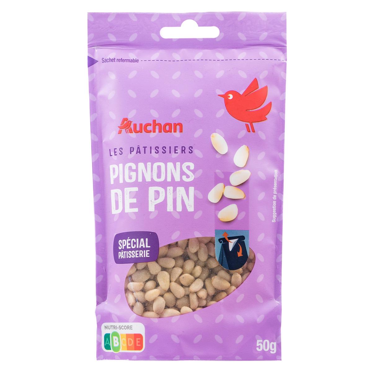 8435177052101 - Auchan - Pignons de Pin Décortiqués Sachet Refermable