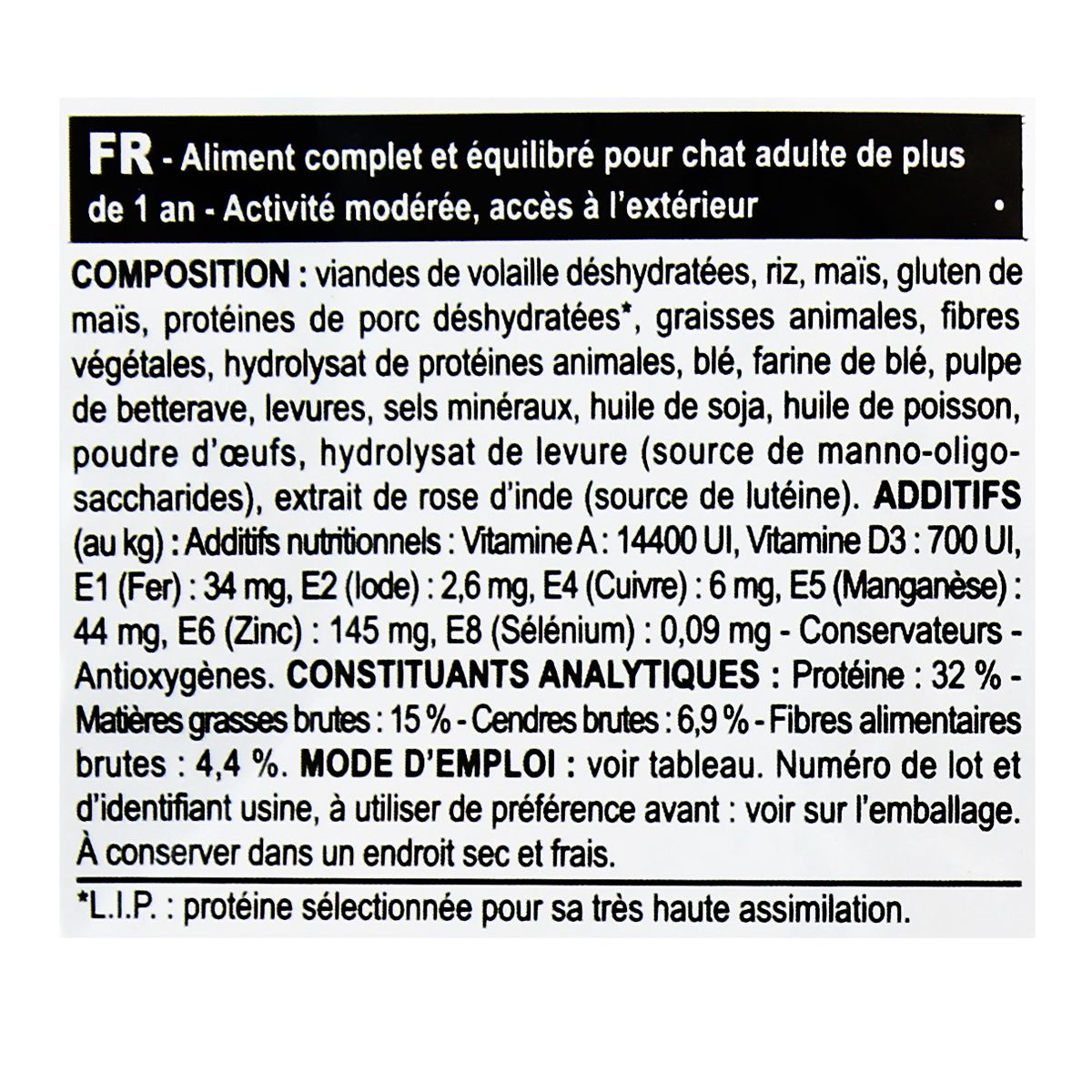 3182550702201 - Royal Canin - Croquettes Fit 32 Profil Nutritif Optimal pour Chat Adulte