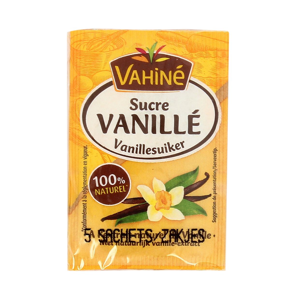 Livraison à domicile Vahine Sucre vanillé, 5 sachets