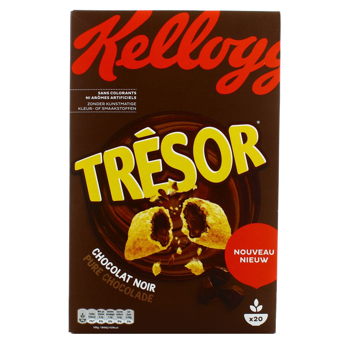 Livraison A Domicile Kellogg S Tresor Dark Chocolat Noir 6g