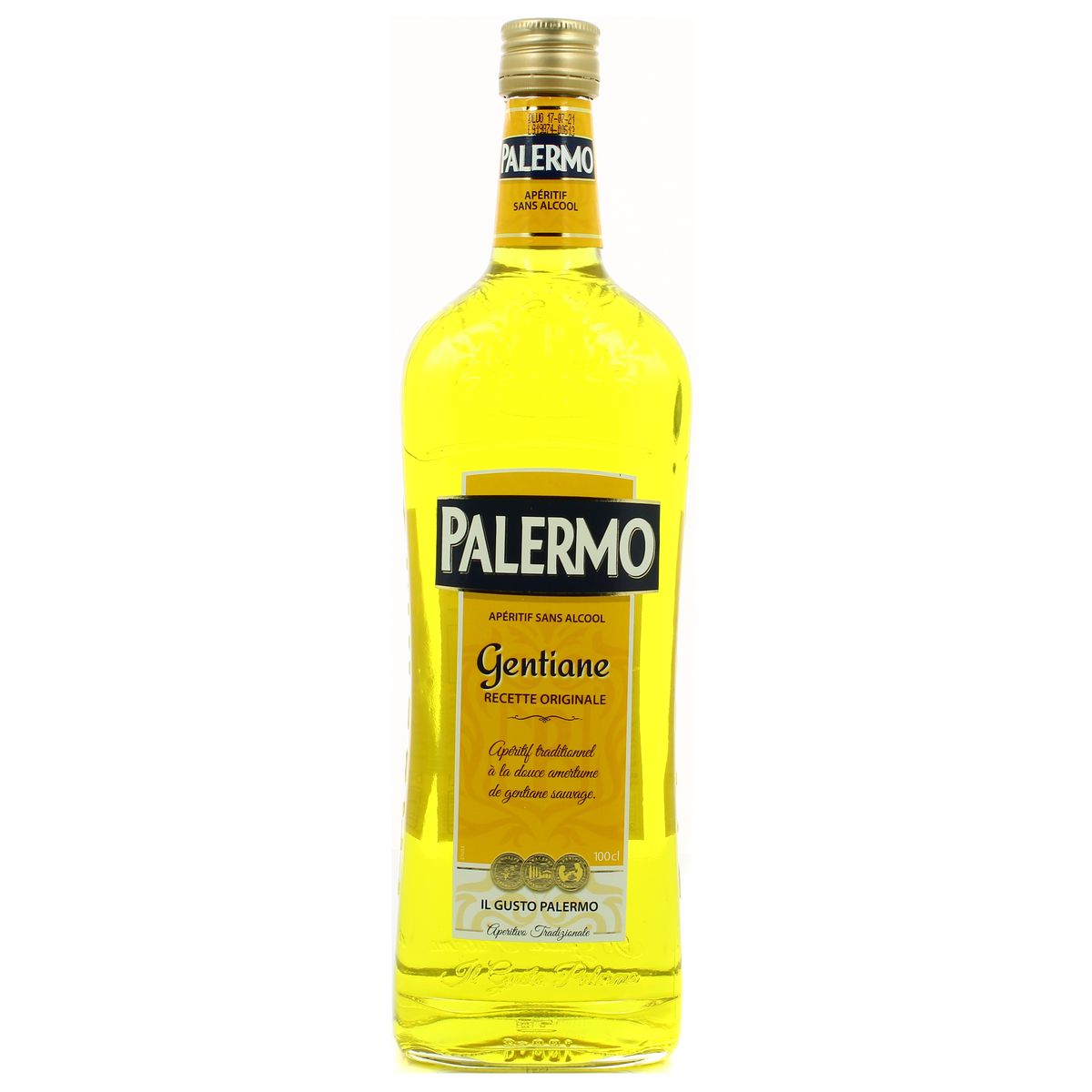 Livraison à domicile Palermo Gentiane, Apéritif sans alcool, 1L