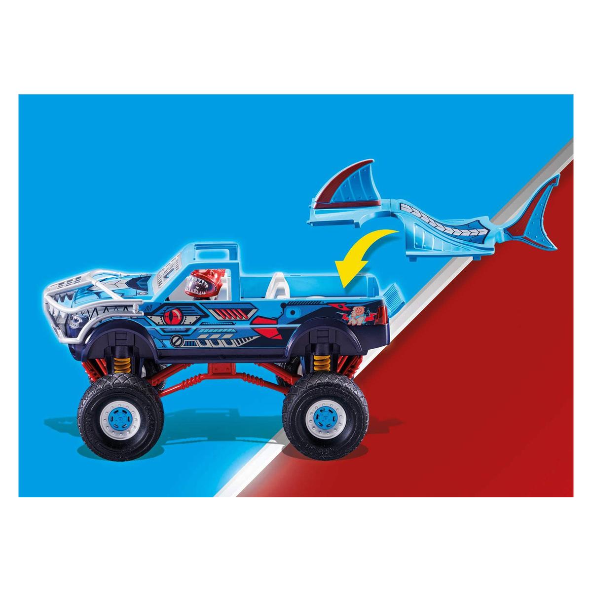 4008789705501 - PLAYMOBIL® Stuntshow - Monster truck cascade Requin Stuntshow