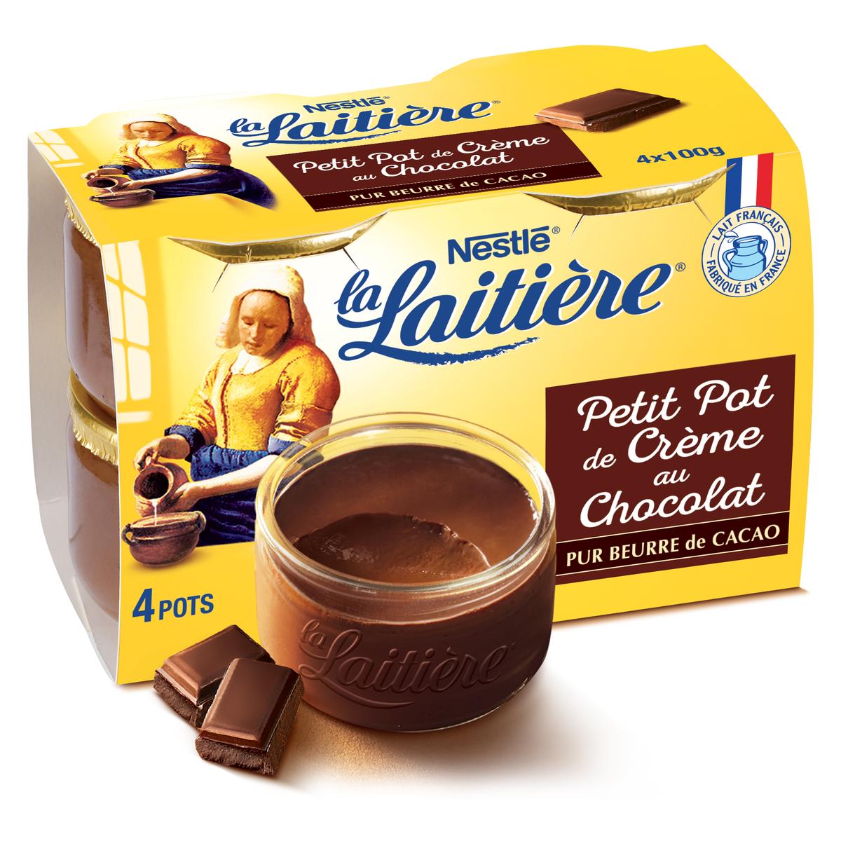 Grossiste Yaourt Petit pot crème Chocolat La Laitière 4x100g - NESTLE