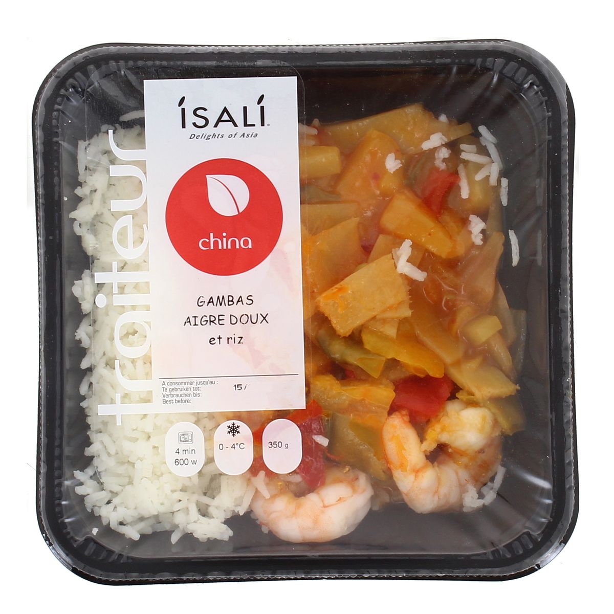 5413110017601 - Isali - Gambas Aigre Doux et Riz