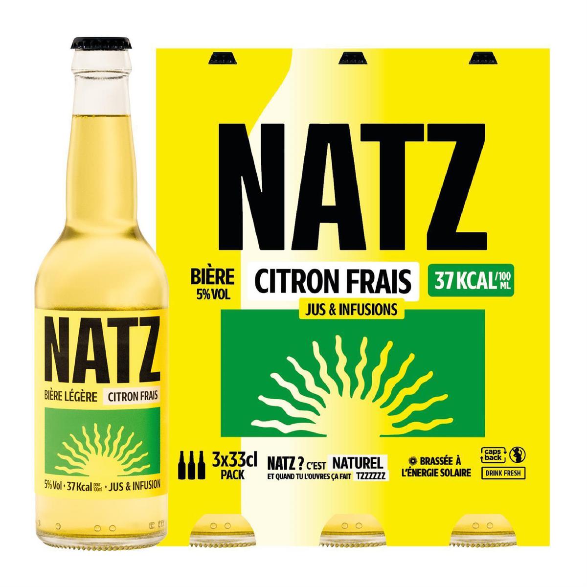 3770017198201 - NATZ - Bière légère au citron 5°