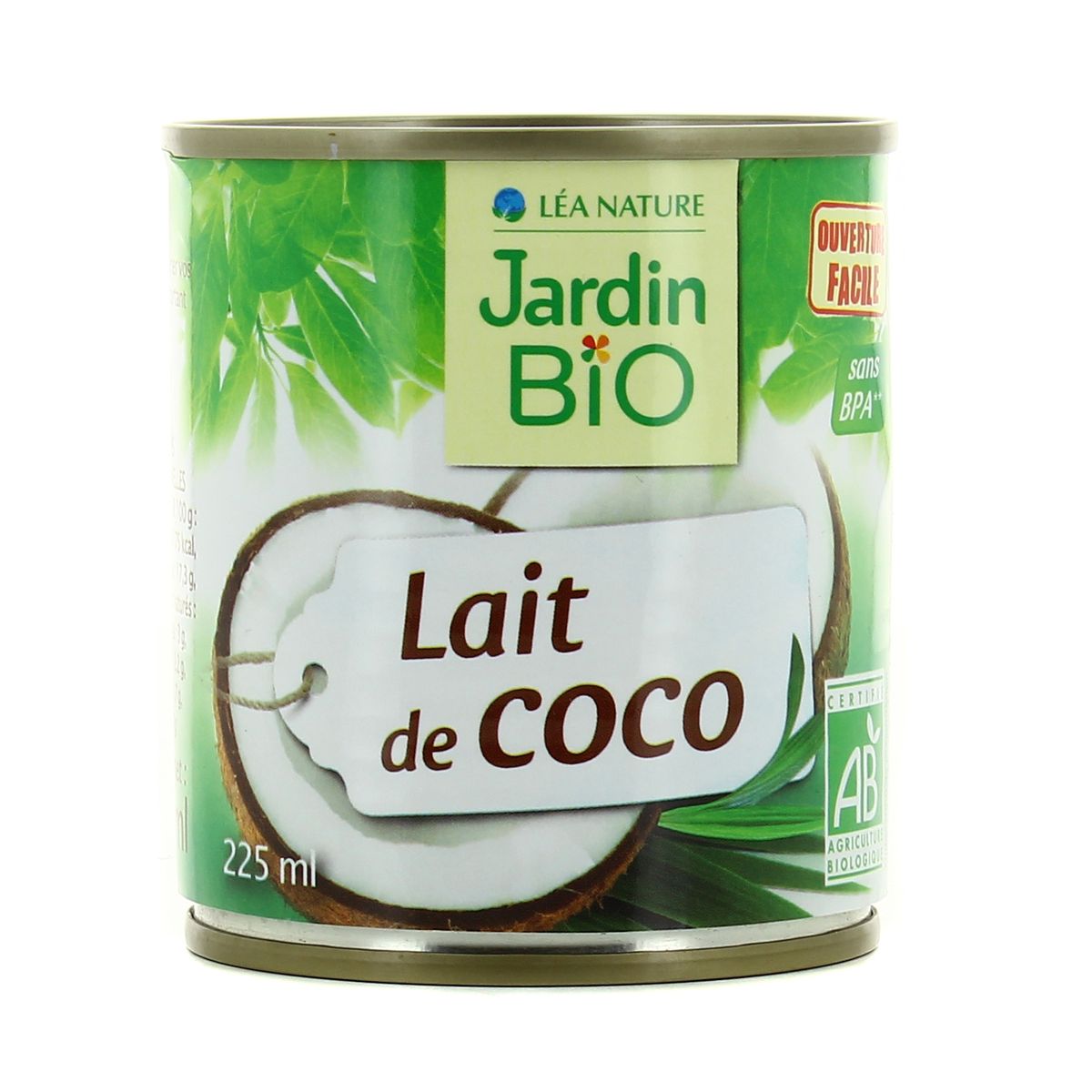 Livraison à domicile Jardin Bio Lait de coco bio, 225ml