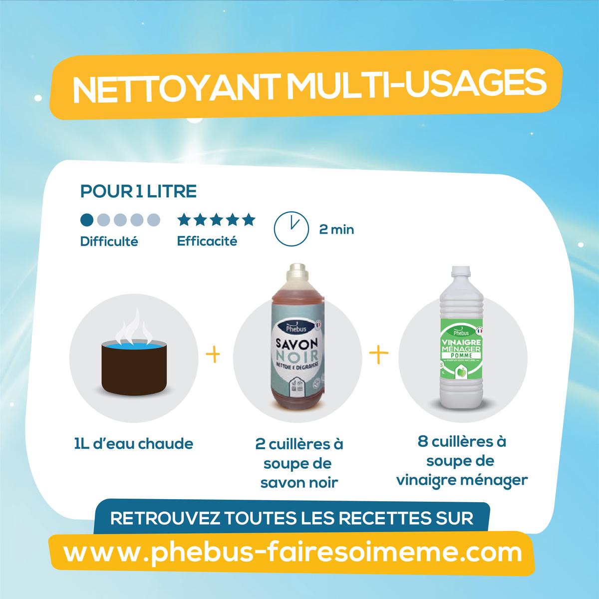 3077317619901 - Phébus - Vinaigre de nettoyage 9,5° senteur pomme