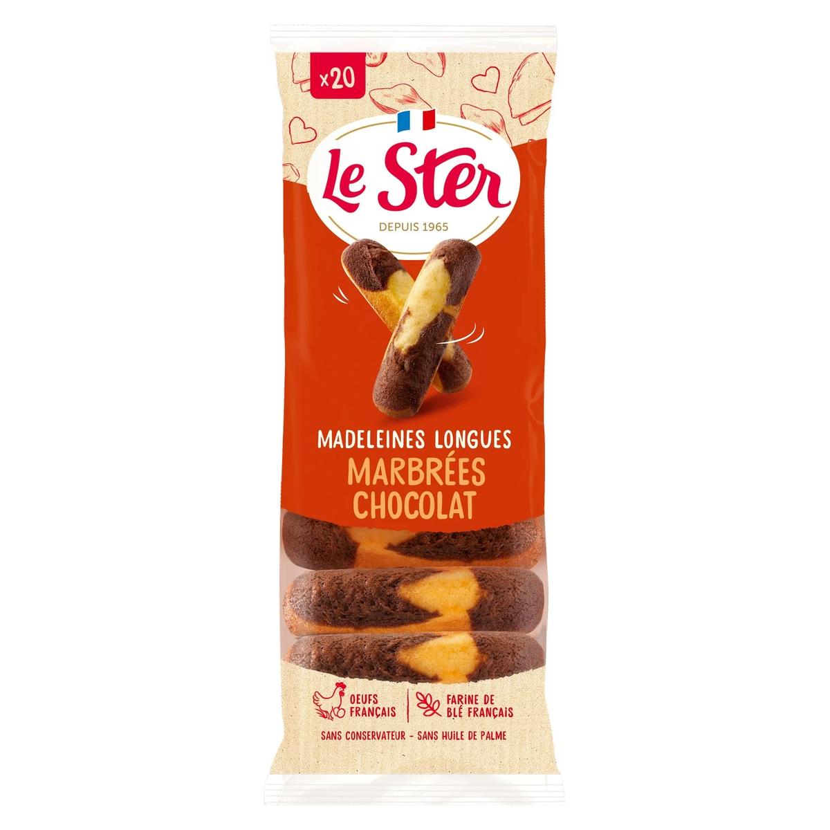 3252755250002 - Le Ster - Madeleines Longues Marbré Chocolat 