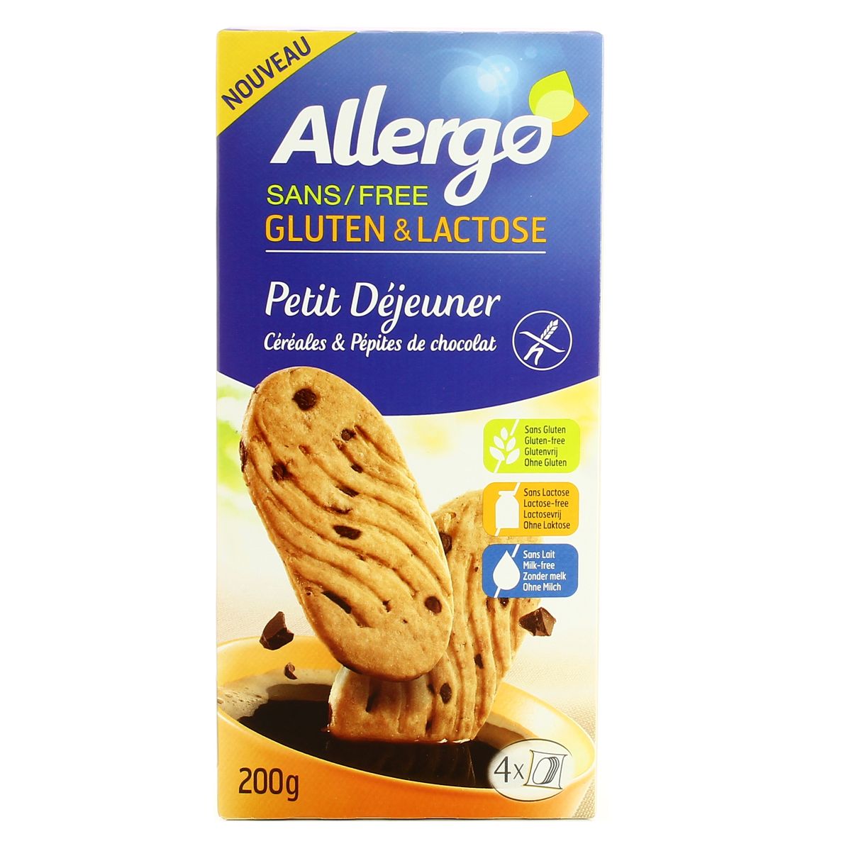Achat Allergo Biscuit Petit Dejeuner Sans Gluten Et Sans Lactose 0g