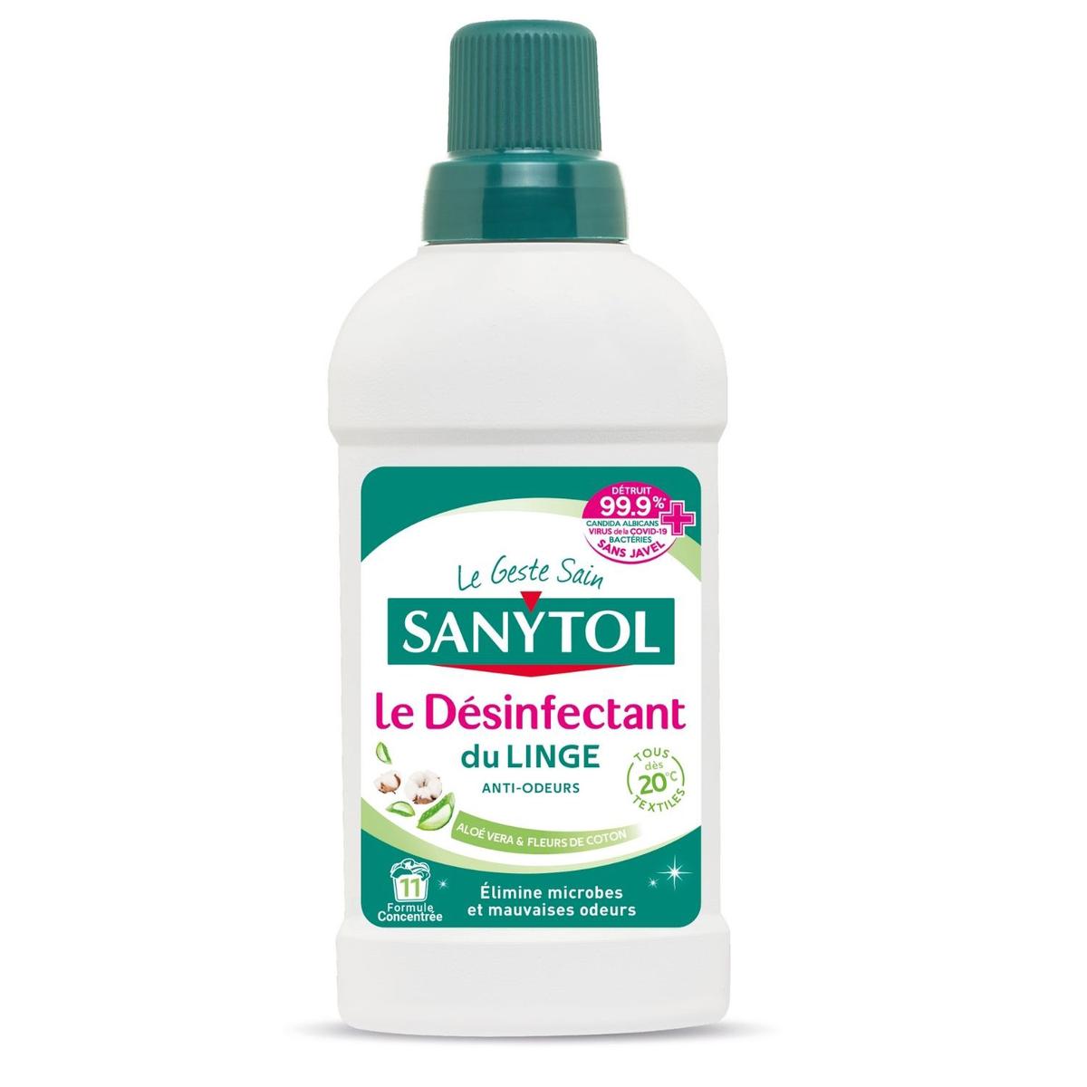3045206360302 - Sanytol - Désinfectant du linge formule concentrée à l'aloé vera et fleurs de coton