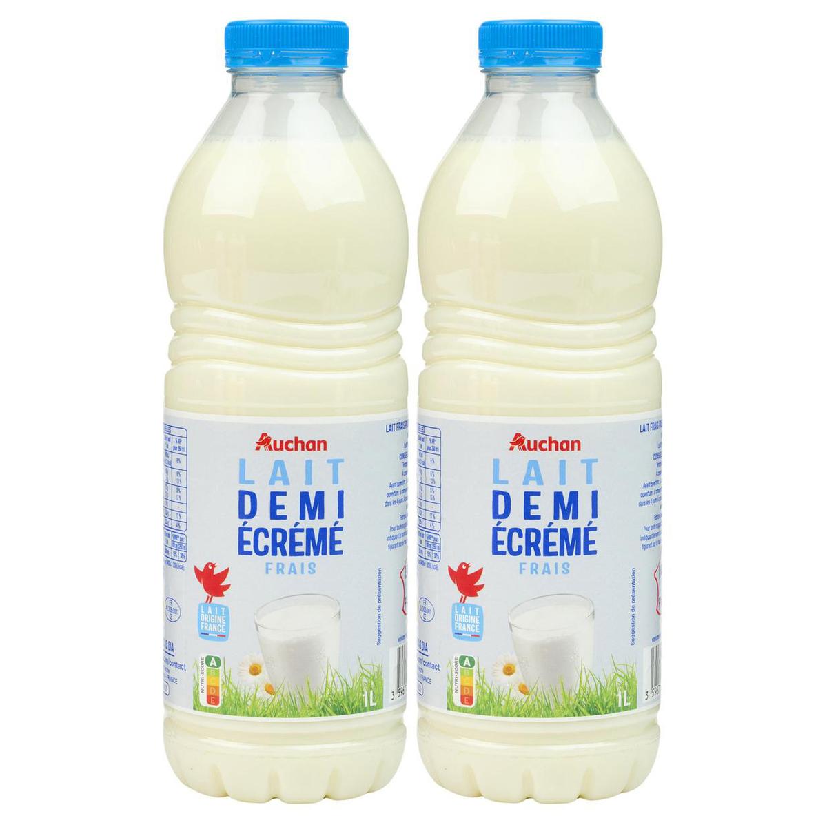 2050000410802 - Auchan - Lait demi-écrémé frais