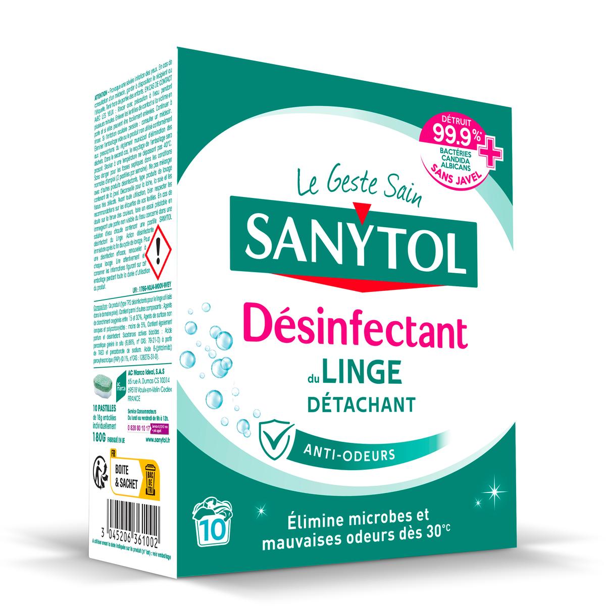 Livraison à domicile Sanytol Tablettes désinfectantes du linge, 160g