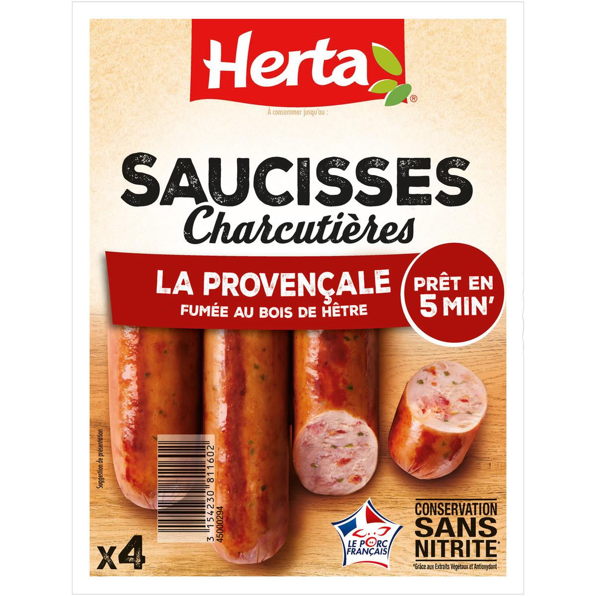 3154230811602 - Herta - Saucisses Charcutières La Provençale
