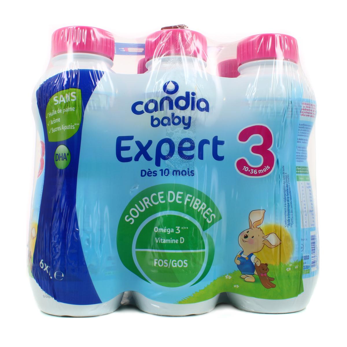 Candia Baby : lait bébé en bouteille à partir de 6 mois
