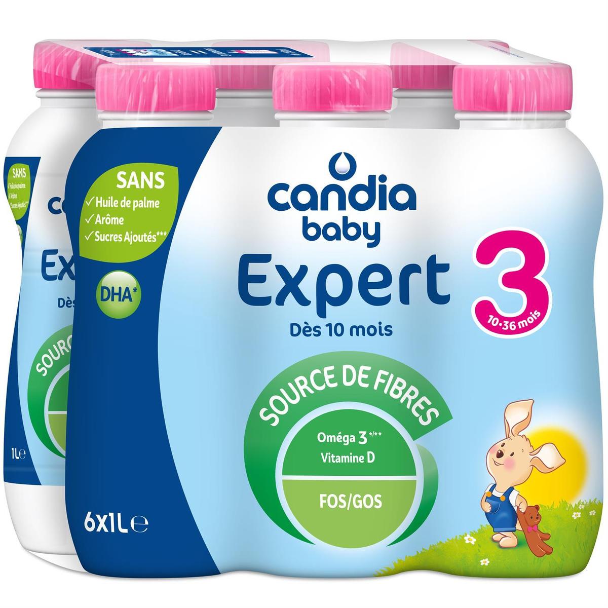 3533631202002 - Candia - Baby - Lait de Croissance 3 Liquide Expert Bébé Dès 10 mois