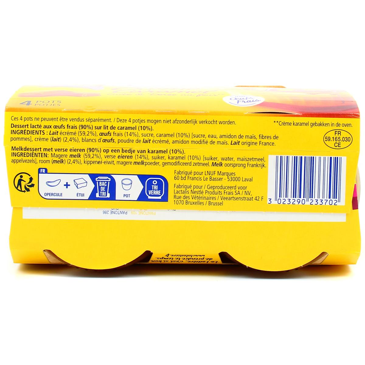 3023290233702 - La laitière - Crème caramel aux oeufs frais