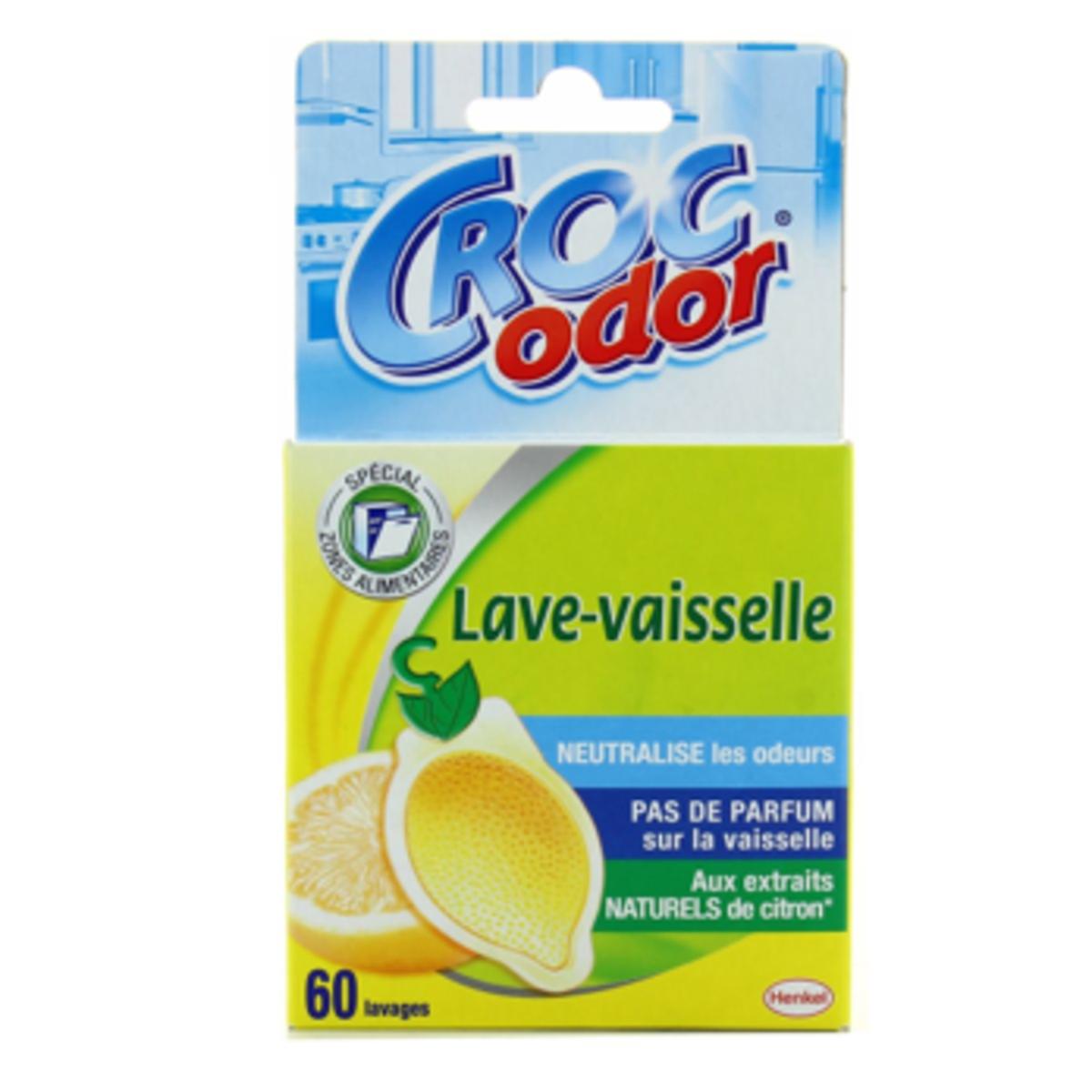 3362290005002 - Croc Odor - Désodorisant lave vaisselle citron