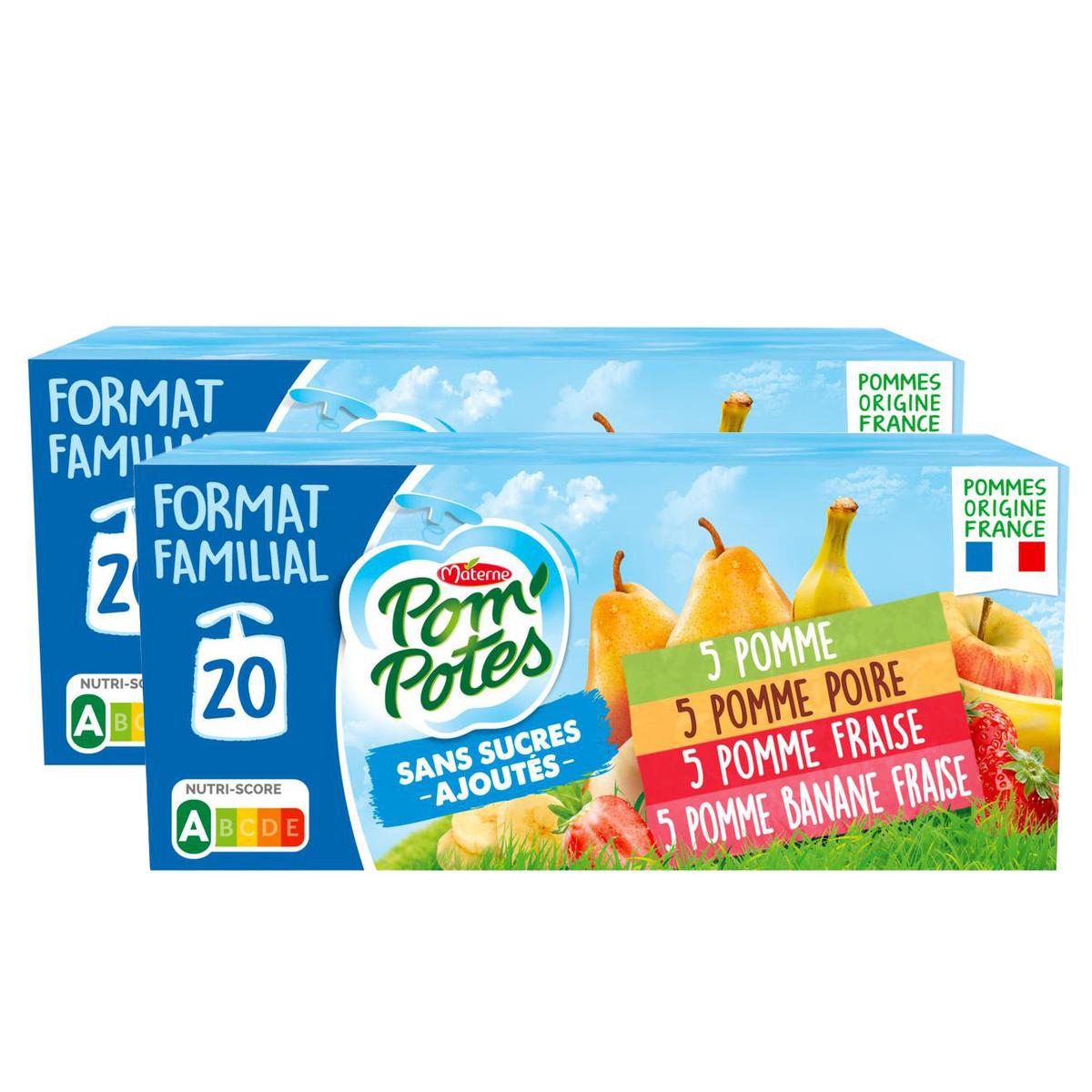 2050000336102 - Pom Potes - Compotes Gourdes Multivariétés Sans sucres ajoutés