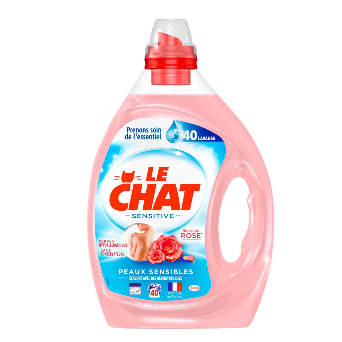 Achat Vente Le Chat Lessive Liquide Douceur De Rose 25 Lavages 2l