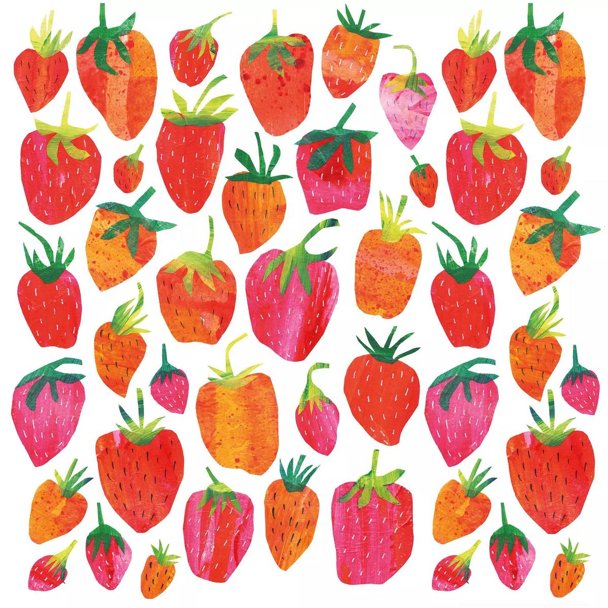 4021766288002 - Paperproducts Design - Serviette papier Strawberry Collage