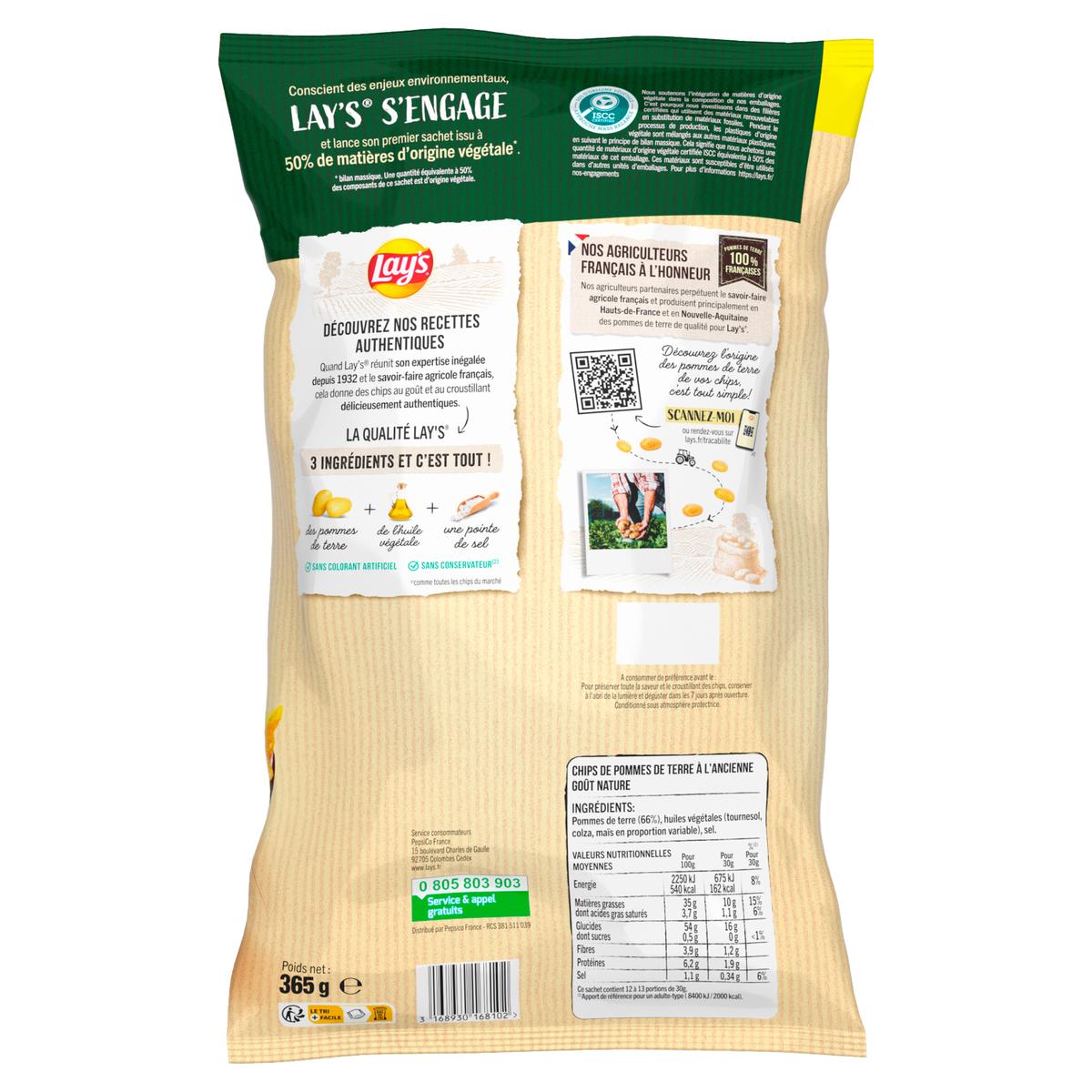 3168930168102 - Lay's - Chips recette à l'ancienne