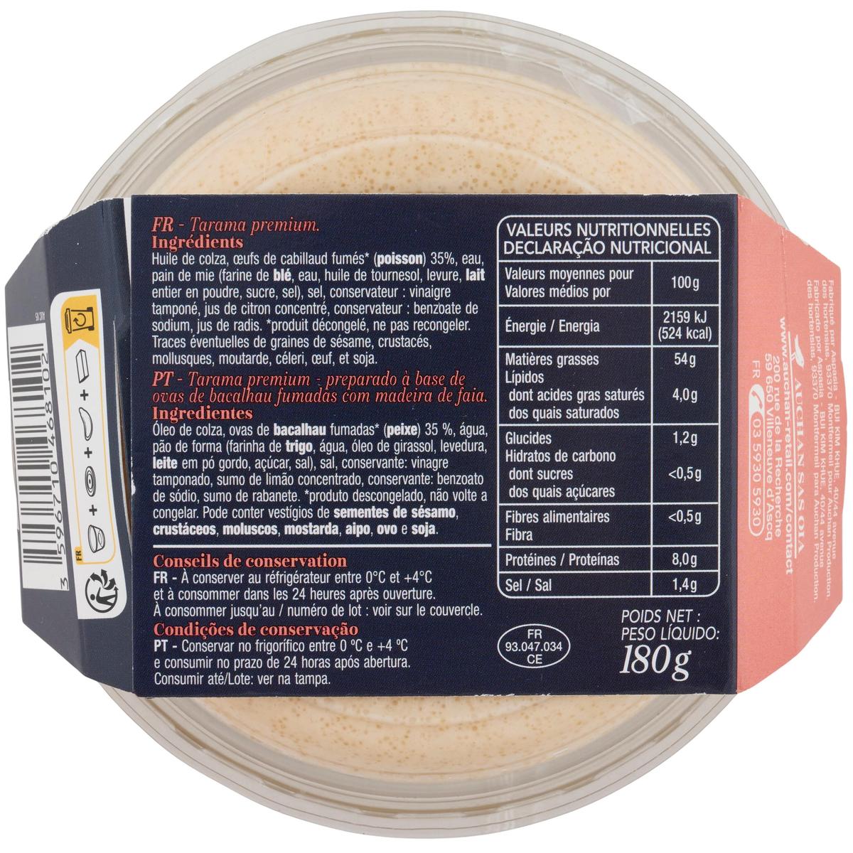 3596710468102 - Auchan Collection - Tarama Premium