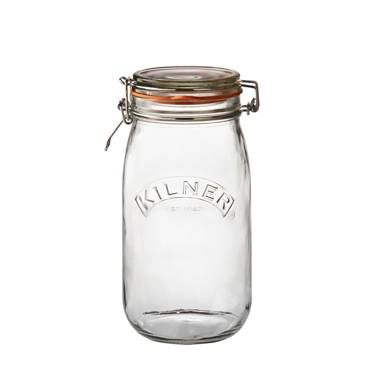 5010853158402 - Kilner - Bocal en verre rond avec fermeture mécanique