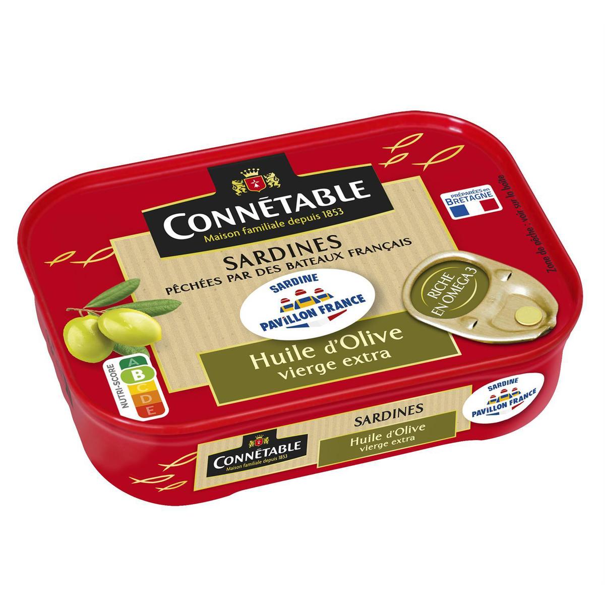 3263670799002 - Connetable - Sardines à l'Huile d'Olive Vierge Extra