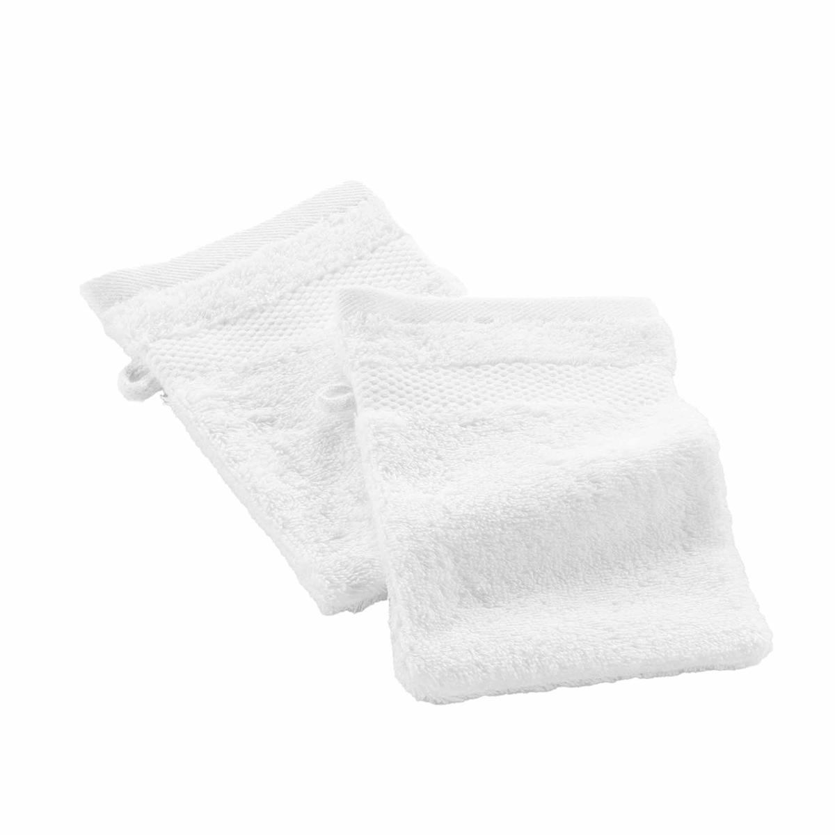 3574388020303 - Douceur D Interieur - Gants de toilette éponge blanc