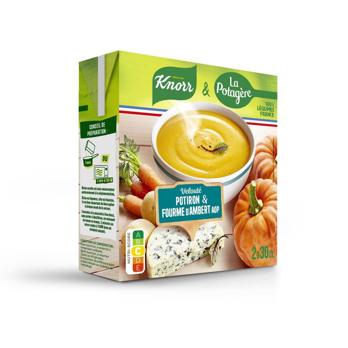 3274935020403 - Knorr & La Potagère - Soupe Velouté de Potiron et Fourme d'Ambert AOP