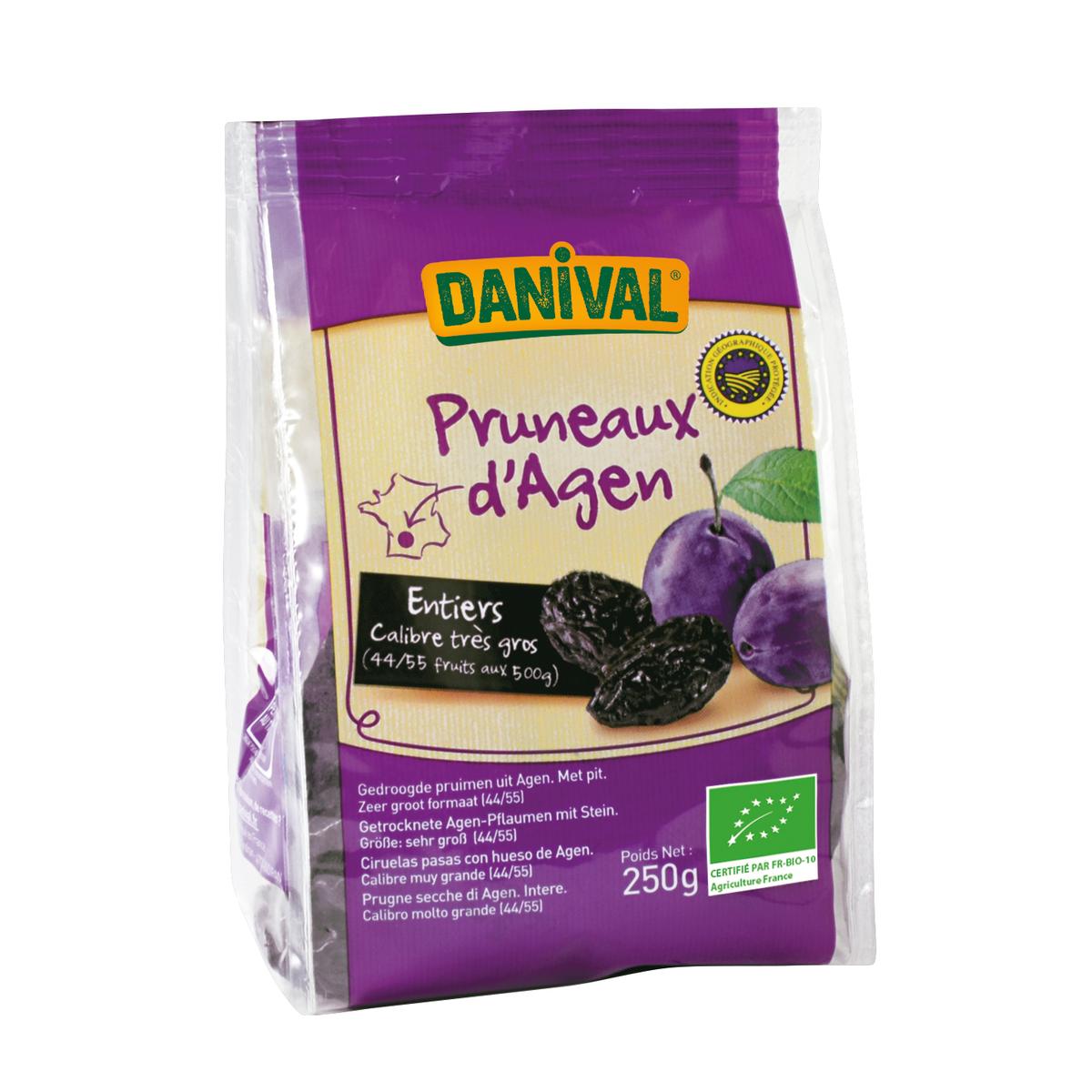 3431590001103 - Danival - Pruneau d'Agen bio entier très gros cal 44/55 IGP