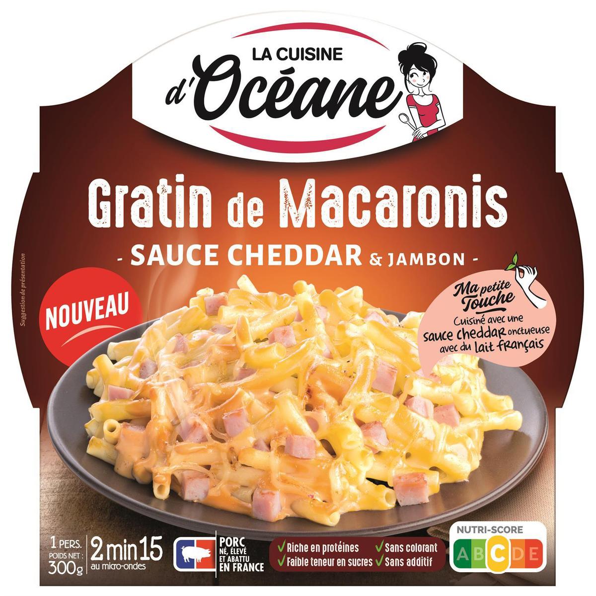 3188720001303 - La Cuisine d'Océane - Gratin Macaroni Sauce Cheddar et Jambon